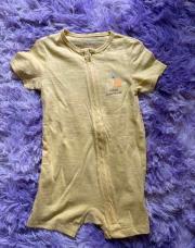 Pyjama combi short citron 18 mois