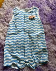 Combi short vagues bleu 18 mois 