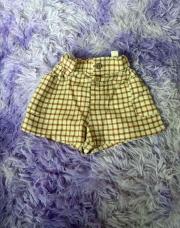 Short brun à carreaux 18 mois 