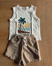 Ensemble short palmier 18 mois 