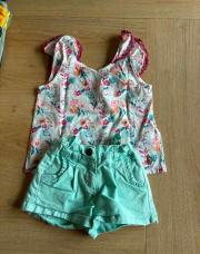 Ensemble short/blouse à couleur 3 ans 
