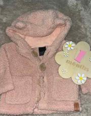 Manteau rose ourson 1 mois