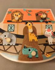 puzzle d'encadrement en bois animaux