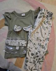 Ensemble courte manche vert 