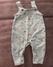 Salopette bleu, lapin et renard taille 6M
