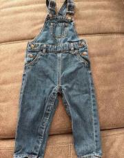 Salopette en jeans, bleu foncé, taille 18 mois