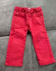Jeans rouge, taille 80