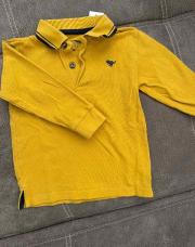 Pull jaune dinosaures taille 82