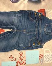 Salopette en jeans 12 mois TAO 