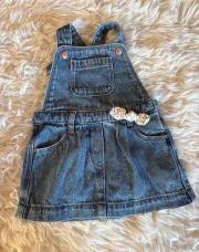 Robe en jeans avec noeud 3 mois