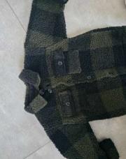 Veste carreaux kaki