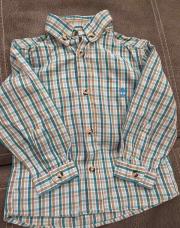 Chemise bleu à carreaux taille 18 mois 