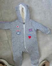 Combi pilote mickey gris polaire 