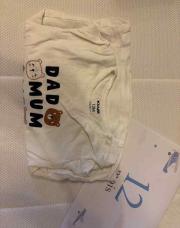 Blouse dad mum Kiabi 12 mois 