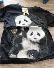 T-shirt noir panda Pairi Daiza 2 ans