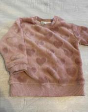 Pull rose à cœur 9mois 