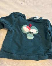 Pull vert obaibi taille 9 mois 