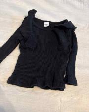 T-shirt longue manche noir taille 74 