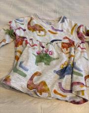 Robe dinosaure 6/9 mois  