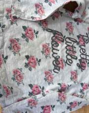 Blouse taille 3-4 ans rose et gris 