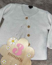 Gilet blanc laine 