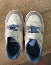 Baskets Okaidi 24 gris blanc bleu 