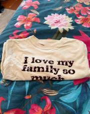 Blouse zara i love MY family 86cm