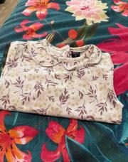 Blouse mini 86cm fleurs 