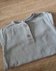 T-shirt côtelé bleu Mini 86