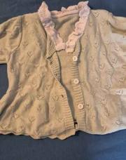 Gilet vert coeurs 90
