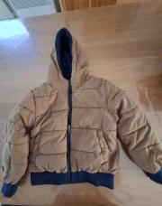 Doudoune réversible brun bleu tao 5 ans