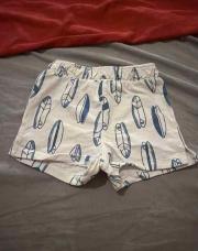 Short carrefour 6 mois blanc planche de surf 