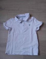 Polo blanc et vert Obaïbi taille 86