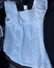 Blouse brodé fleur tex 6mois