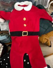 Combinaison Noël & bonnet 68