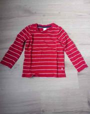Sweat rouge à lignes blanches C&A taille 92