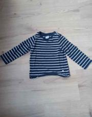 Sweat bleu lignes blanches C&A taille 92