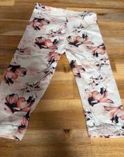 Legging fleur neuf rose et blanc 