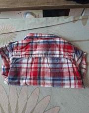 Chemise rouge 12M