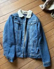 Blouson jeans moumoute 
