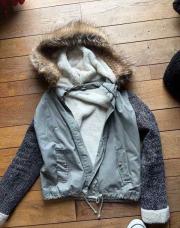 Blouson capuche fourrure gaudi 