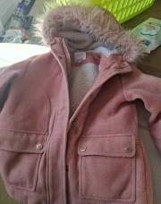 Manteau hiver rose taille 122