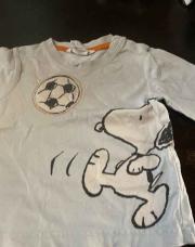 T-shirt longues manches 74 cm snoopy