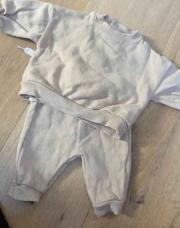 Ensemble jogging chaud 1 mois Kiabi beige
