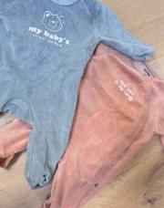 Lot 2 pyjama chauds 1 mois Kiabi