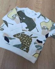 Pull chaud 6 mois gemo blanc motif 