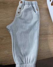 Pantalon velours Okaidi bleu ciel 23m