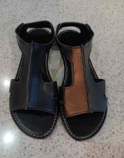 Sandale cuir noir pointure 41