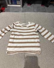 T-shirt ligne marron 