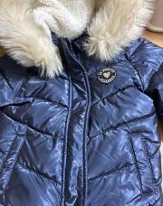 Veste doudoune bleue marine tao 3 ans 